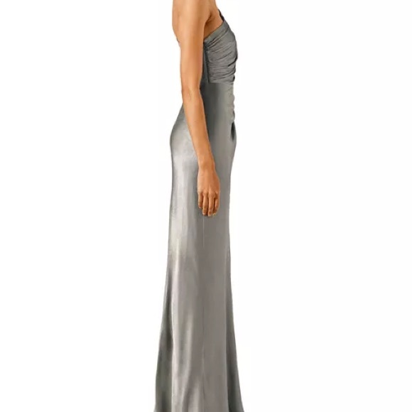 Shona Joy One-Shoulder Silver Dress - Picture 2 of 5
